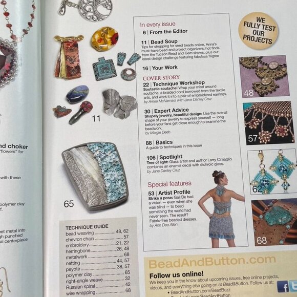 Bead & Button Magazine Jewelry Crafting Book u June 2012 Issue 109 - Picture 5 of 8